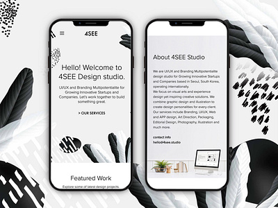 4SEE Studio app branding company corporate design illustration landing logo mobile studio studios typography ui ux web