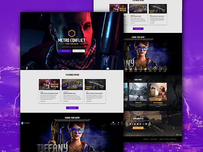 METRO CONFLICT: THE ORIGIN app appdesign branding desktop fps fpsgame game gamedesign illustration logo mobile official website typography ui ux webdesign website