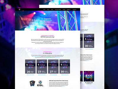 A.V.A: DOG TAG app branding community design e sport esports event event page fps game logo ui ux web web design webdesign website