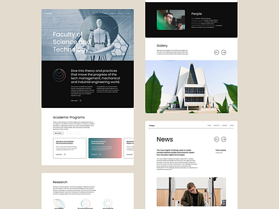 Academy website creative design figma illustration logo modern ui uiux design ux vector visual design web design