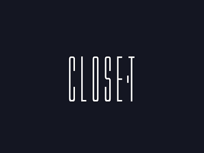 The Closet closet clothes clothing door dress fashion gestalt letter shoes style typography vogue