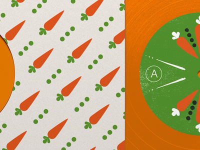 Carrots And Peas Vynil art chantry artwork minimal music naive rockn roll