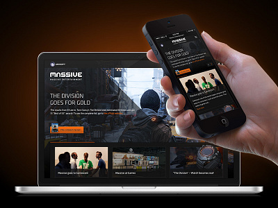 Massive Entertainment Website Redesign Concept concept massive redesign website