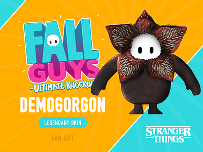 Fall Guys - Demogorgon Skin Concept (FAN ART) art concept demogorgon fall guys fallguys fan skin