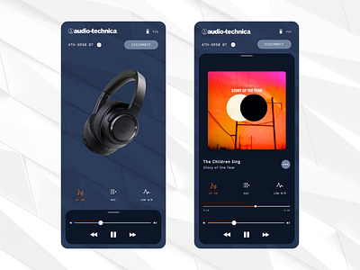 Audio Technica App Facelift Concept app audio audiotechnica clean concept lift modern style technika