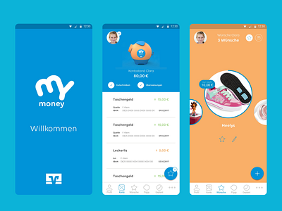 myPiggy – myFamilyFinance App Interface concept iot mypiggy product smart ui user interface design ux