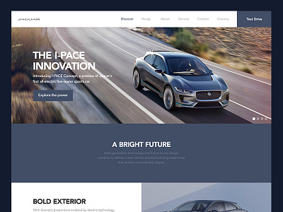 Jaguar iPace Concept classic concept design elegant ipace jaguar modern website