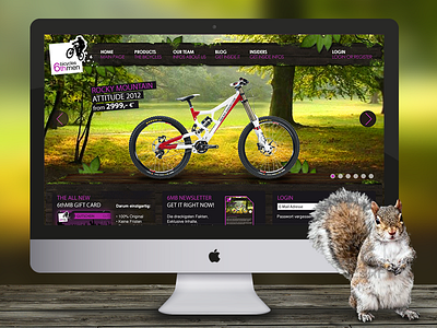 6thmen behance bike design mountainbike ui web