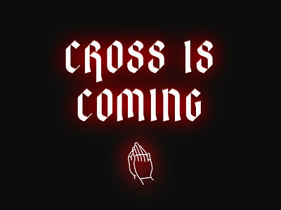 cross is coming cyclocross neon neon sign