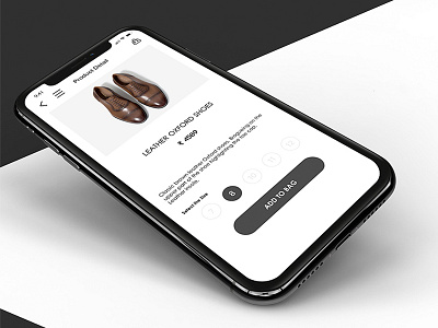 eCommerce app Product detail screen