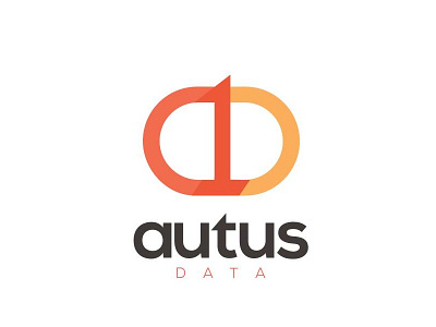 Autus Data | Logo Design amazing autus big data branding creative data design hadoop logo orange