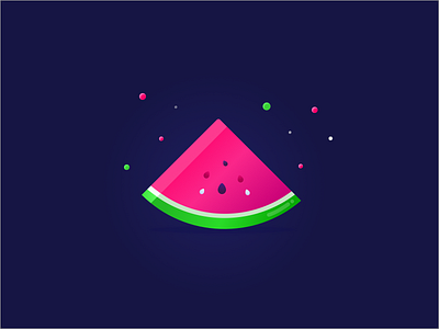 🍉 Watermelon rebound of MBE cool fruit illustration pink summer watermelon