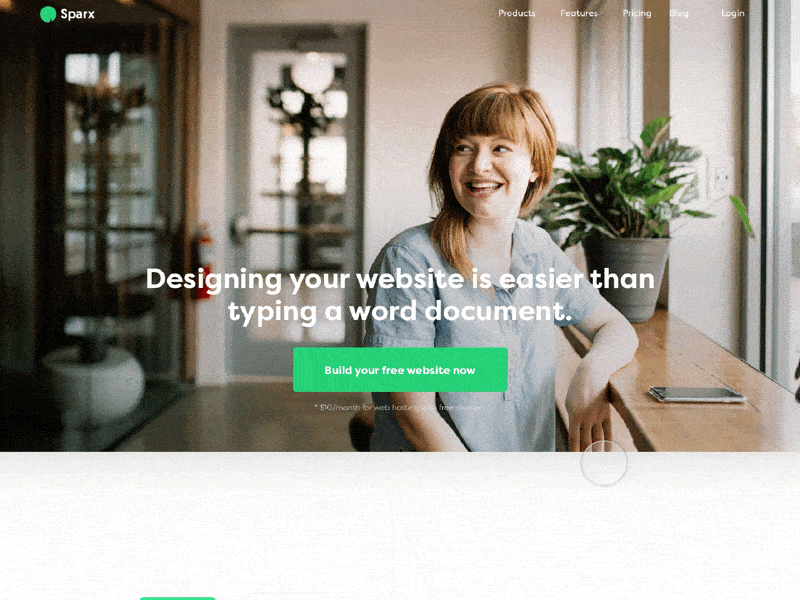 Landing page for Website design startup - Concept 