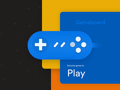 Gameboard - Artwork for Gaming website. artwork blue color game illustration joystick new play xbox