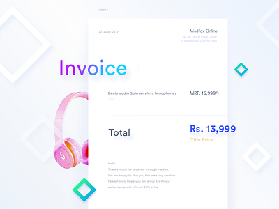 Minimal Invoice template 1 app branding design icon illustration invoice lettering template type typography vector web