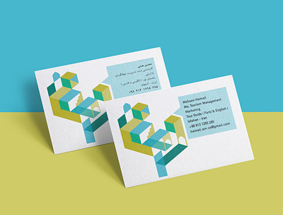 Business Card Design business card design geometric design illustration tourism vector
