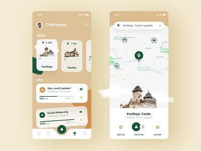 🏰 Castles app castles challenges cycling gamification ios location navigation routes