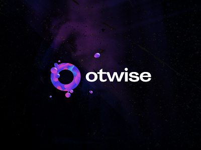 Otwise Logo branding color dark design logo splash