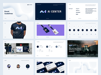 AI Center Brand Guidelines artificial intelligence brand identity branding guidelines logo researchers university visual identity