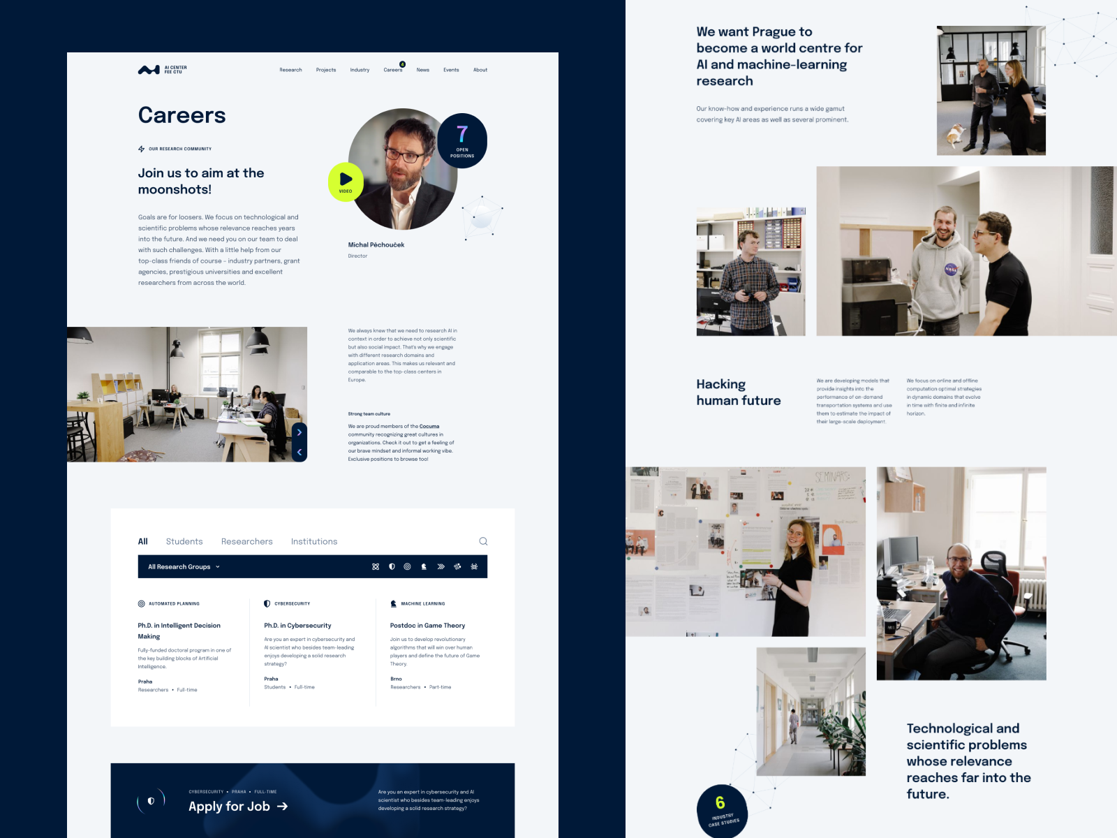 AI Center Careers & About by Lukas Svarc on Dribbble