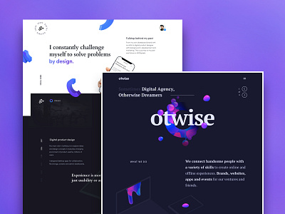 Coming Soon Projects 🤞 agency branding brands dark digital illustrations organic otwise personal website release shapes