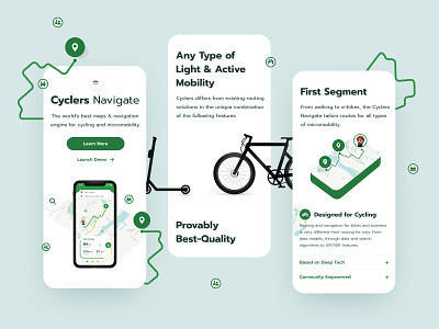 Cyclers Mobile Screens