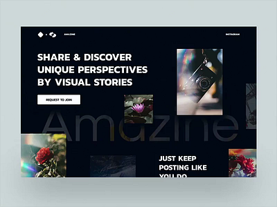 Unique Perspectives in Motion animation dark exploration grid layout magazine photography posts stories typography zine