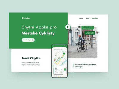 Urban Cyclers android app branding cyclers cycling exploration ios landing layout navigation typography urban cyclers