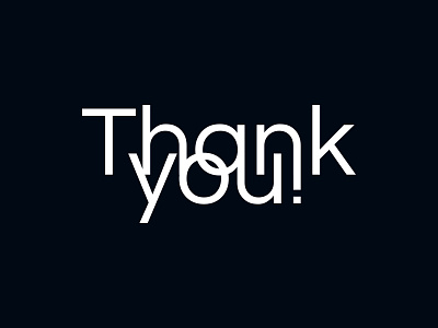 Thank you! type type art typography