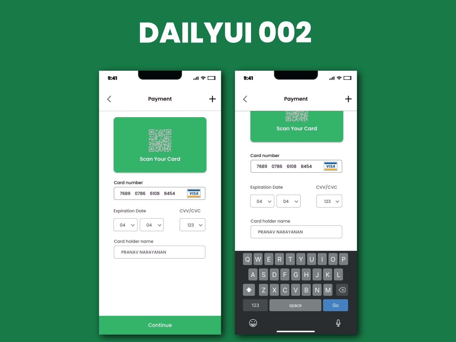 Daily UI 002 by Pranav Narayanan on Dribbble