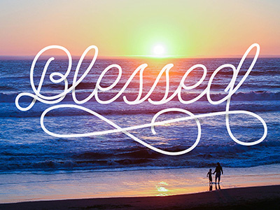 Blessed art design handlettering lettering photography type