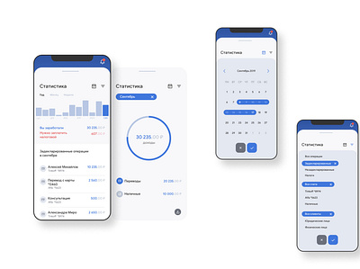 Bank App for self-employed. UX/UI. VTB + Angry bank app minimal ui
