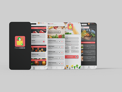 (UI Design) FoodCheck - Application for food management. app branding design figma graphic design logo ui ui design ux