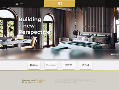 (UI Design) Main page made for architecture firm. branding design figma ui ui design web web design