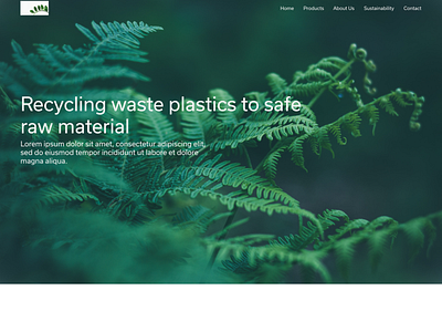 PCR Plastic Eco-Friendly Homepage