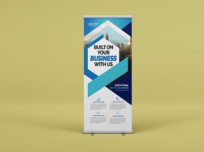 Roll Up Banner Design branding design graphic design