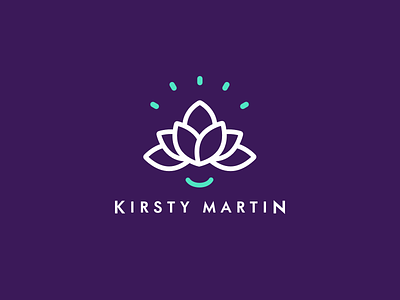 Kirsty Martin beauty clean logo massage purple