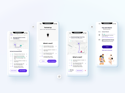 flowingo 🧭 your daily assistant supporting combined travel branding business strategy design diploma graphic design illustration interfaces logo master diploma mobile application navigation research ui ui design usability testing user test ux design