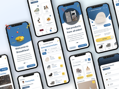 BroadView 🎁 displaying 3D Products of different brands ✨ 3d android app ar augmented reality business strategy design ecommerce figma graphic design illustration ios app iterative design marketing tools mobile application online marketing product design ui ui design ux ux design