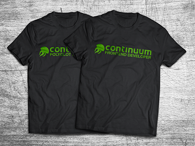 Continuum t-shirts silkscreen t shirts