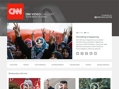 Video gallery, template one cnn gallery thumbnails video