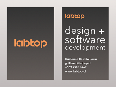 Labtop Business Card business card