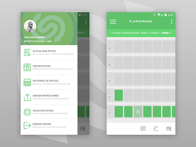 Planograma android app navigation