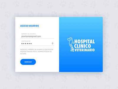 PetClinic Login login sketch ui