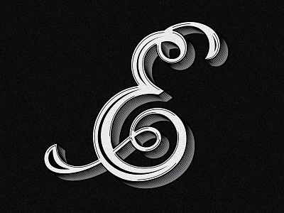 Letter-a-day - "E" (Black & White) andrewfootit black design lettering type typography