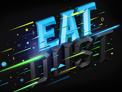 Eat Dust - Types of Motivation 3d andrew footit motivation nike running shoes speed typography