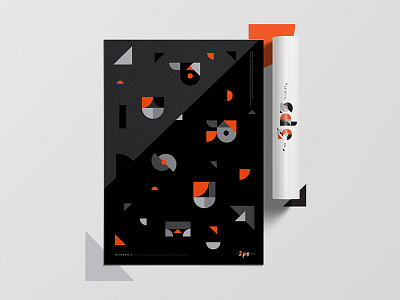 3p Poster Series geometric letters modern poster swiss type typography