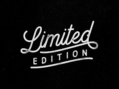 Limited Edition - Over app business type typography vintage