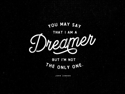 Dreamer - Over App app music type typography vintage