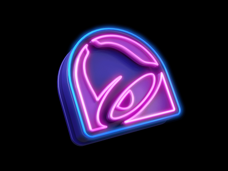 Taco Bell - Bell 3d campaign neon taco bell vr